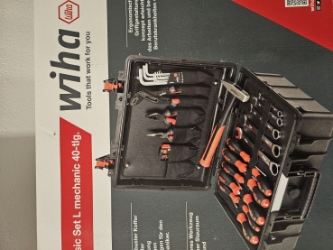 WIHA Werkzeugkoffer Industrial Basic L 631224 - 40-teilig